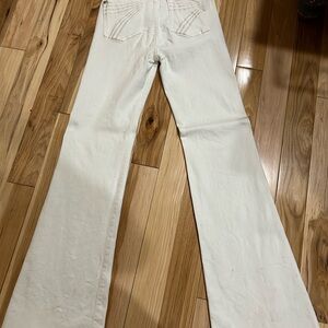 Women's White Flared Jeans